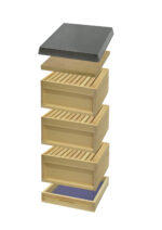 Komplette Zander Bienenbeute nach Dr. Liebig, MONTIERT