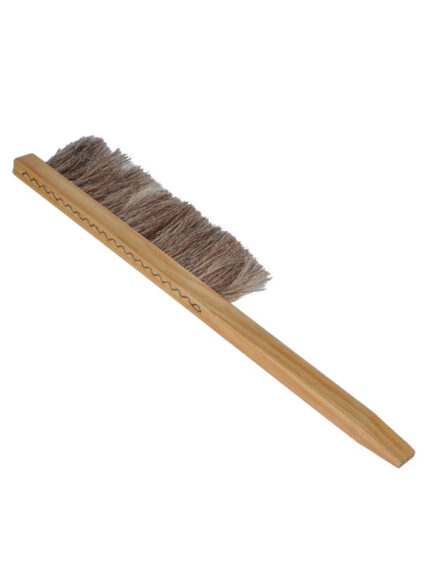 Abkehrbesen zweireihig – Naturhaar & Holzgriff