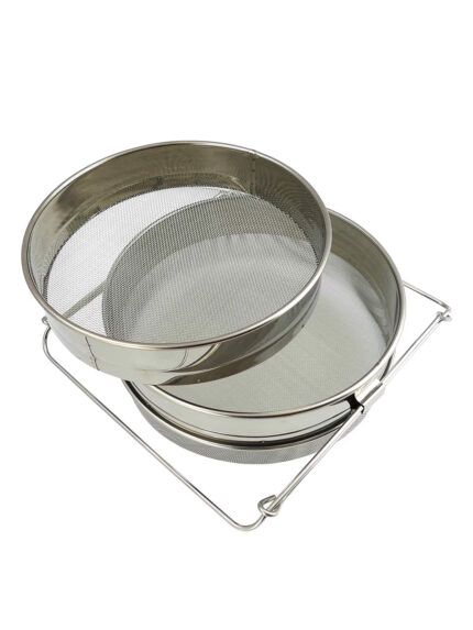 Doppelsieb – Edelstahl - Honigsieb für saubere Ergebnisse