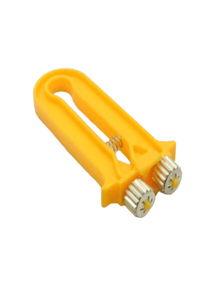 Drahtspanner – Gelber Rähmchenspanner mit Kunststoffgriff